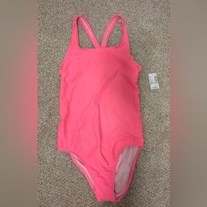 Girl’s Vibrant Pink One-Piece Swimsuit